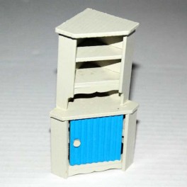 Lundby Hörnskåp grå-blå