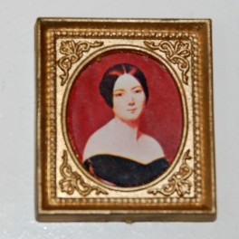Lundby Tavla Madonna med röd bakgrund
