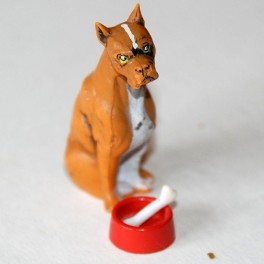Lundby Hund och matskål med ben
