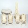Lundby oldies rokoko bord och 4 stolar m duk