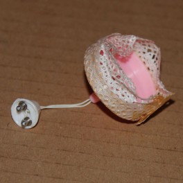 Lundby ArtNr 6177 Taklampa Rosa spets
