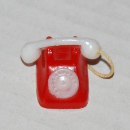 Lundby Telefon plast röd-vit
