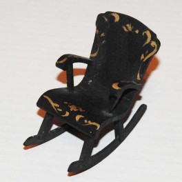 Lundby ArtNr 4328 Rockingchair black rokoko 