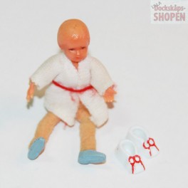 Lundby baby-pojke 70-tal med skor