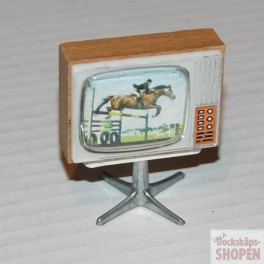 Lundby ArtNr 5195 FärgTV med snurrfot Hopphäst