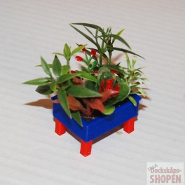 UM2+ Blombytta med blommor blå röd