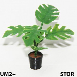 UM2+ Stor kruka grön växt Monstrera