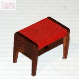 Lundby Pall teak med röd dyna