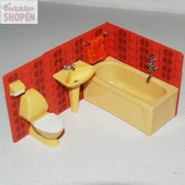 Lundby ArtNr 9881 Badrum rött kakel