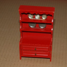 Lundby ArtNr. 3185 Talriksskåp Kök Rustic