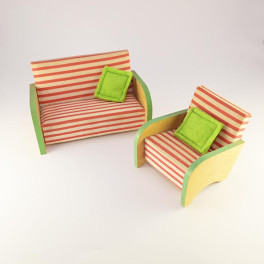 Lundby Soffrupp oldies Randig
