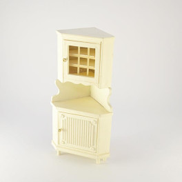 Lundby Hörnskåp vitt Royal