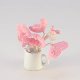 Lundby ArtNr 6651 Blomma Skär i liten söt kanna vit