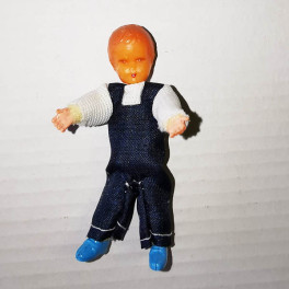 Lundby ArtNr. X Liten docka mörkblå 