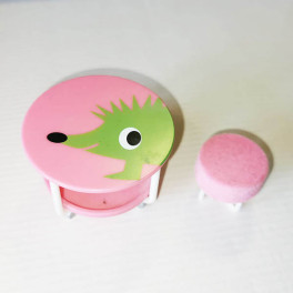 Lundby Barnbord rosa och 1 pall