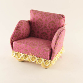 Lundby oldies Fåtölj rosa isch