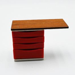BRIO Arbetsbänk med lådor teak top