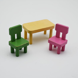Lundby Barnmöbler 3 delar stolar och bord