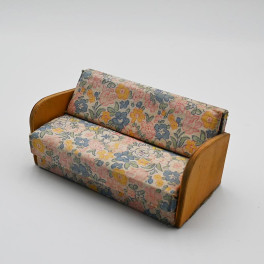 Oldies Soffa bäddsoffa med blommor på