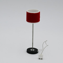 Lundby ArtNr 6152 Golvlampa röd sammet
