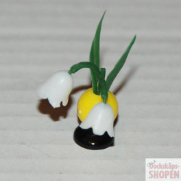 Lundby Blomma i rund gul boll med vita blommor