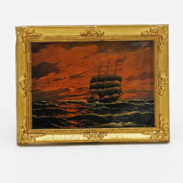 Lundby Tavla stor "Skepp "