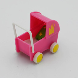 Lundby Dockvagn cerise