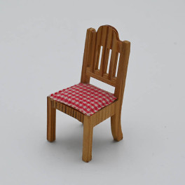 Lundby Stol med rutig dyna