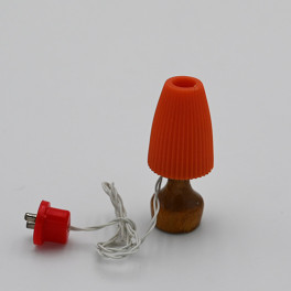 Lundby ArtNr 6161 Bordslampa med träfot