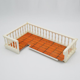 Lundby Balkong rutor