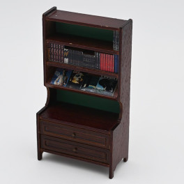 Lundby ArtNr 5386 Bookcase with magazine rack braun