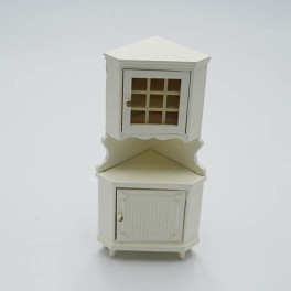 Lundby Hörnskåp vitt Royal
