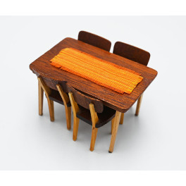 Lundby oldies Matgrupp teak-trä lite nättare sits