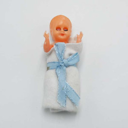 Hong Kong plastdocka baby 7,5 cm