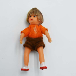 Gummi docka ev tidig Lundby 8,5 cm