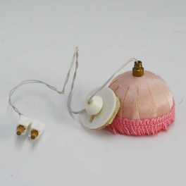Lundby ArtNr 6148 Taklampa Rosa med frans 