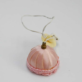 Lundby ArtNr 6148 Taklampa Rosa med frans 
