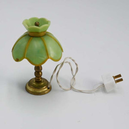 Lundby ArtNr 6162 Tiffany grönisch bordslampa