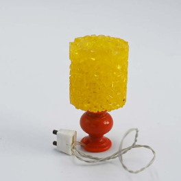 Lundby ArtNr Bordslampa Orange med gul glasskärm