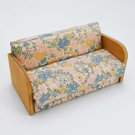 Oldies Soffa bäddsoffa med blommor på