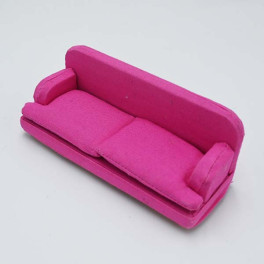 Lundby nyare skär cerise soffa
