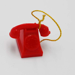 Telefon röd plast
