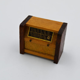 Lundby oldies Radio ovanlig teak-trä
