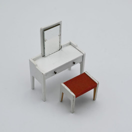 Lundby Sminkbord och pall rokoko