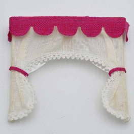 Lundby Gardin med cerise