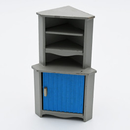 Lerro Hörnskåp grå blå