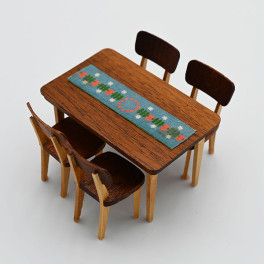 Lundby oldies Matgrupp teak-trä lite nättare sits