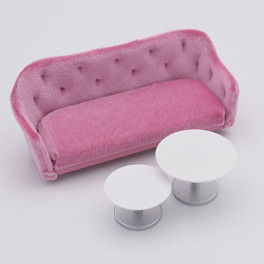 Lundby nyare Rosa Soffa med 2 bord
